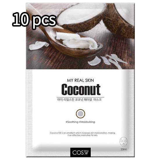 COS.W My Real Skin Mask Pack  13) Coconut - Ulzzangmall