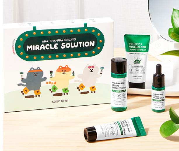 SOME BY MI Aha Bha Pha 30 Days Miracle Solution 4-Step Kit Edition - Ulzzangmall