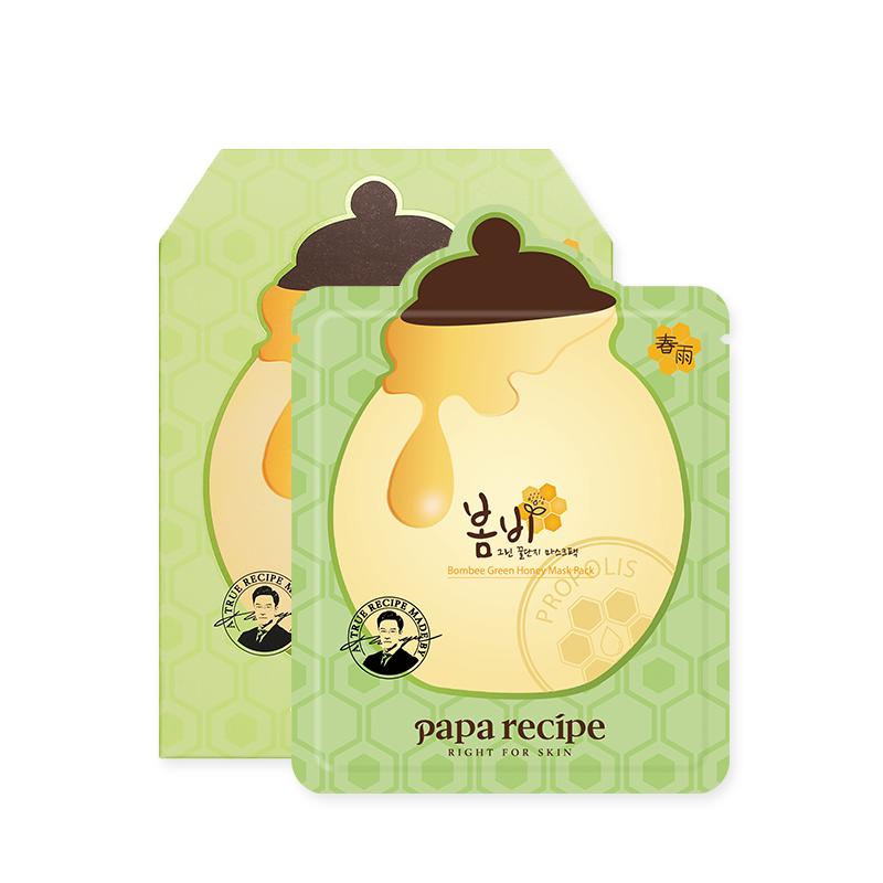 PAPA RECIPE Bombee Green Honey Mask Pack 1set(10ea)x25g - Ulzzangmall